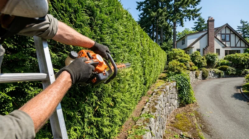 Cedar Hedge Trimming in Victoria
